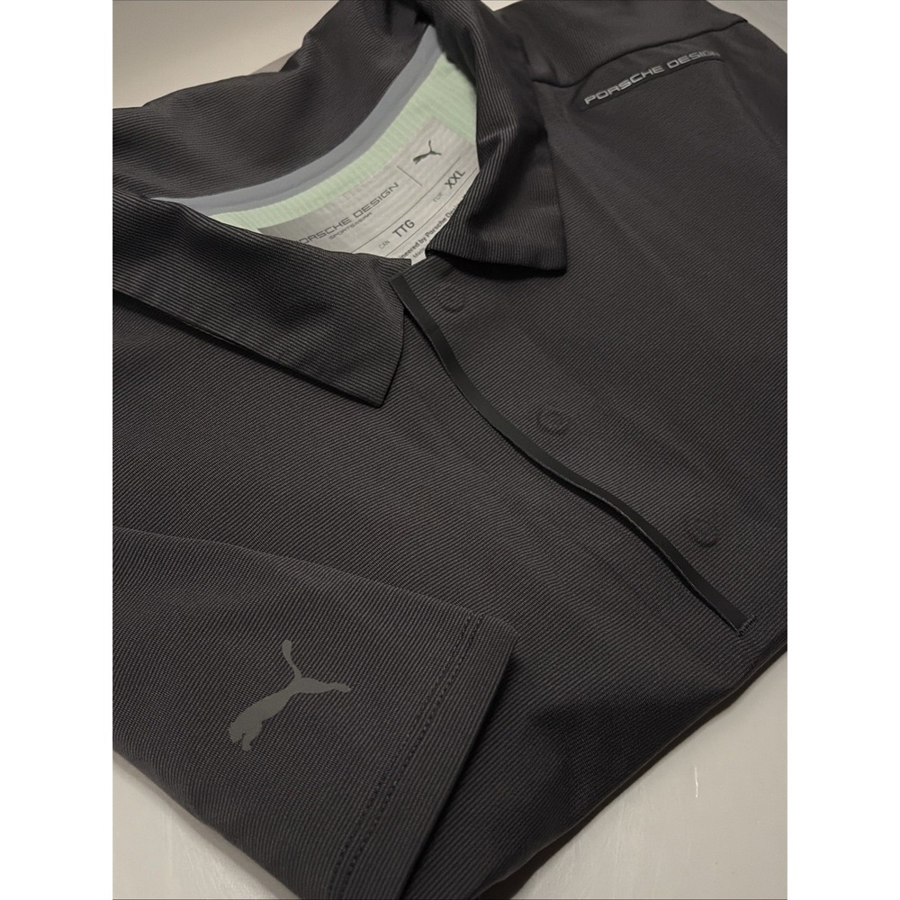 Puma Porsche Design Gray Polo Shirt Men XXL